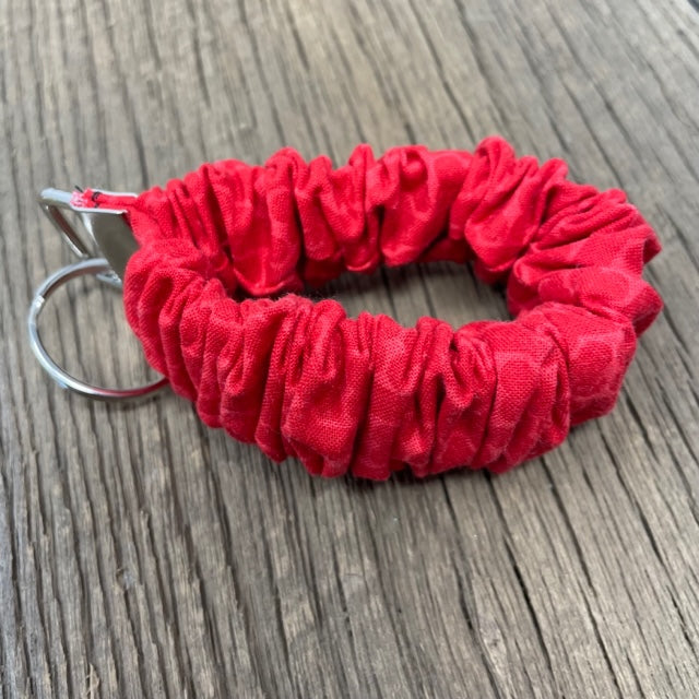 Key Fob - Expandable Wristlet, Red Dog Bone