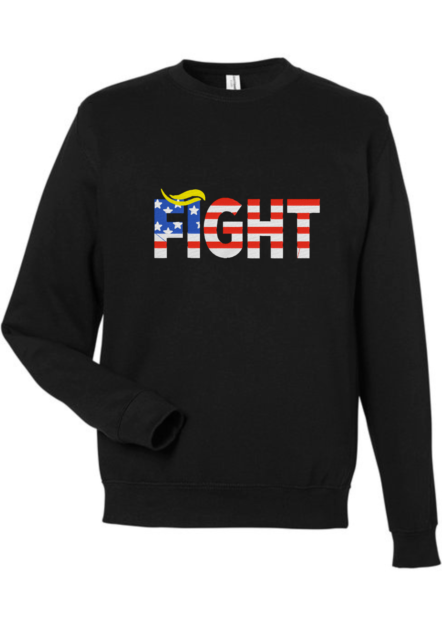 Sweatshirt - FIGHT, Ash, Black