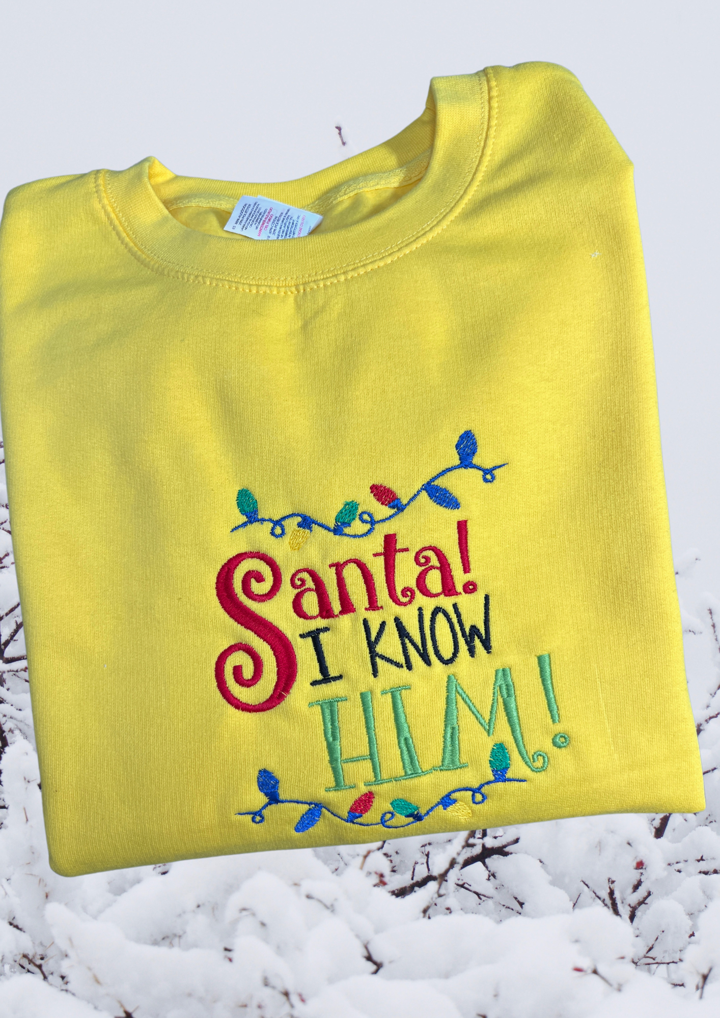 Sweatshirt - I Know Him!, Yellow