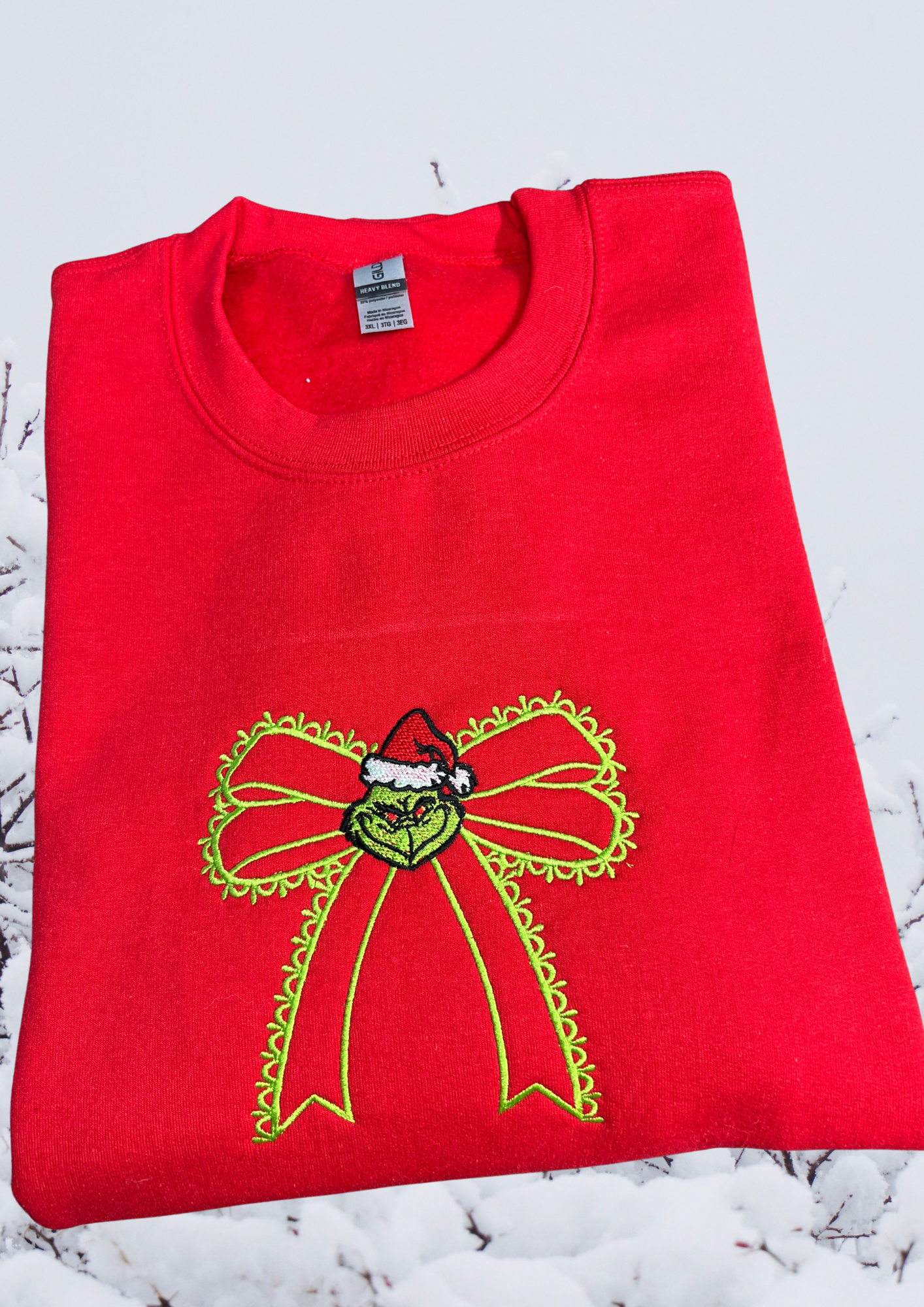 Sweatshirt - Mean One Bow, Red