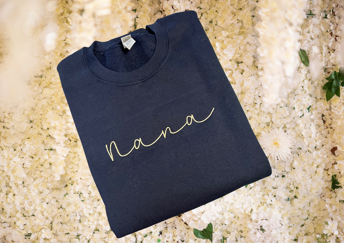Sweatshirt - Nana Script/Navy