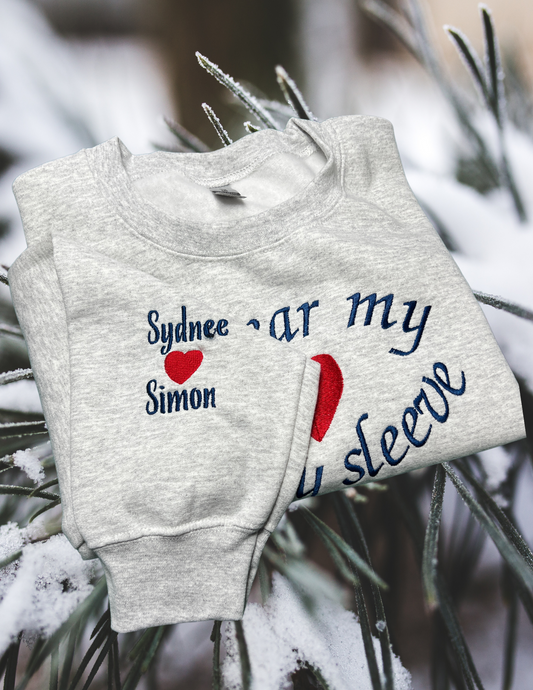 Sweatshirt - I Wear My Heart on my Sleeve