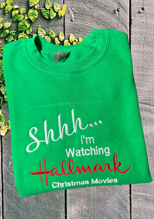 Sweatshirt - Movie Watching, Kelley Green