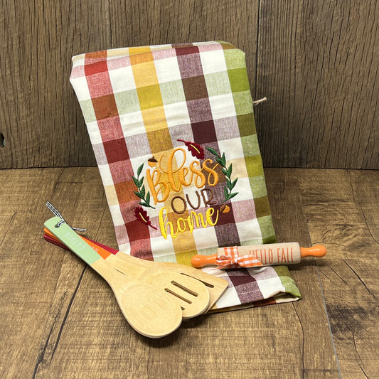 Kitchen Towel - Plaid Bless Our Home