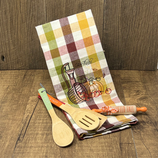 Kitchen Towel - Apple Basket Plaid