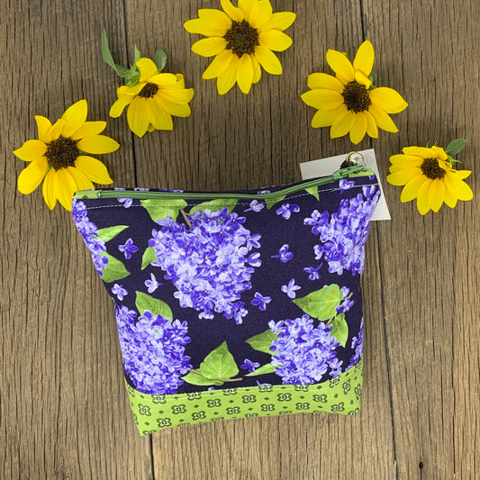 Zipper Bag - Green Purple, Medium