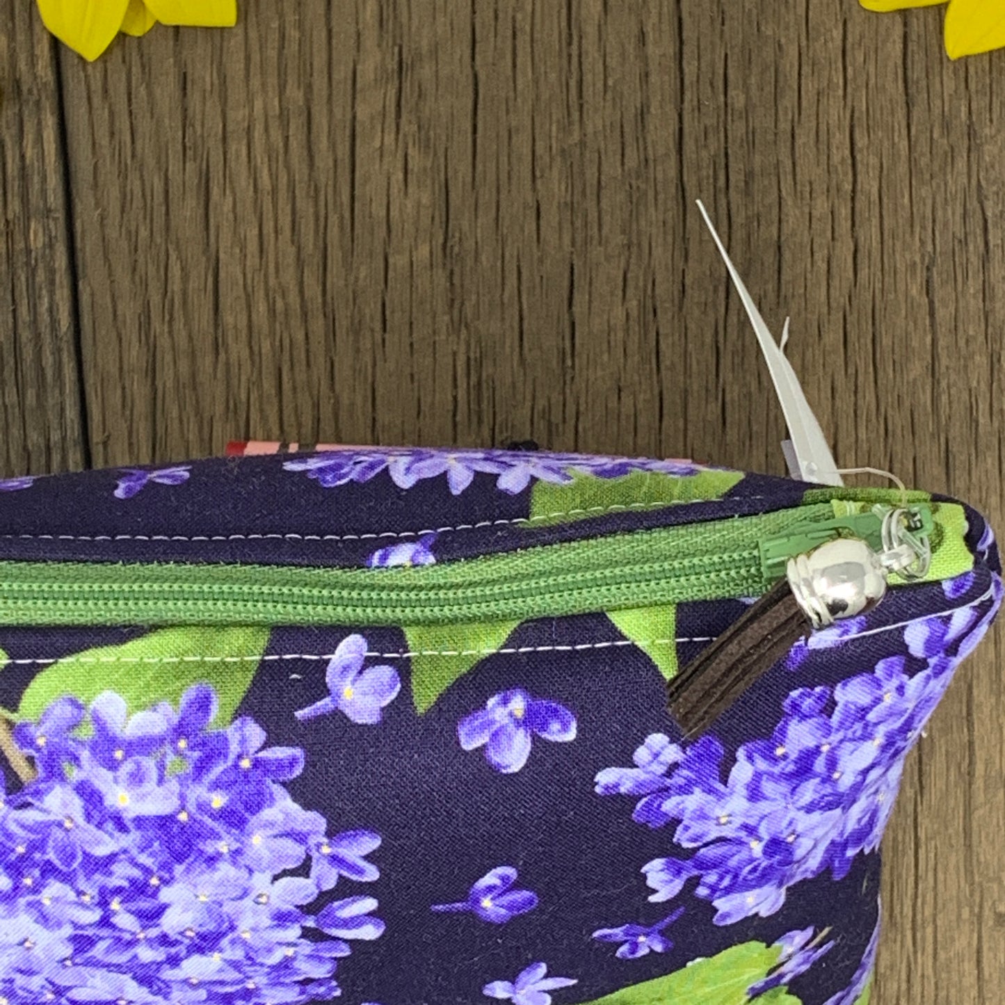 Zipper Bag - Green Purple, Medium