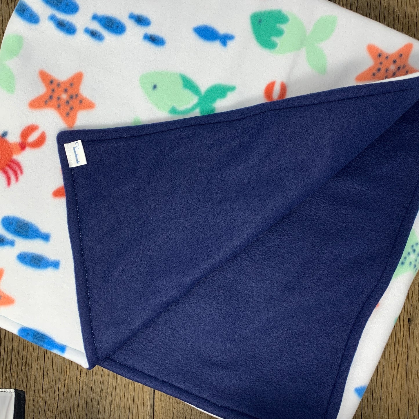 Fleece Baby Blanket - Sea Animals