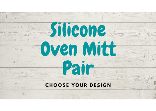 Silicone Oven Mitt - Personalized Fabric Choice