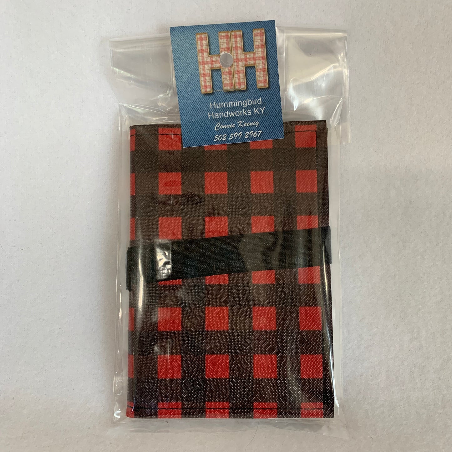 Notebook Cover - Buff Plaid Blk