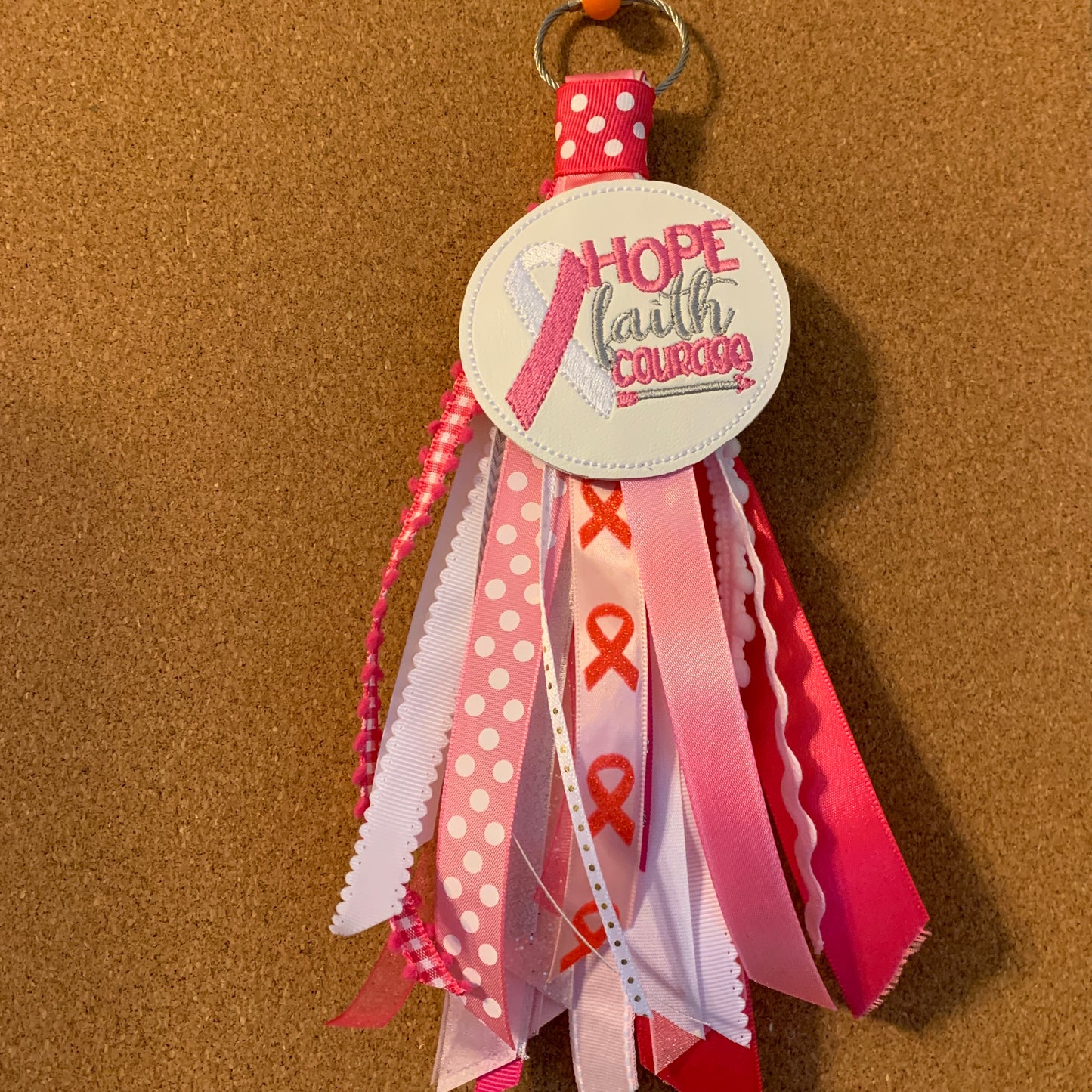 Bag Tag - Breast Cancer Awareness Ribbon